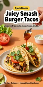 Juicy Smash Burger Tacos