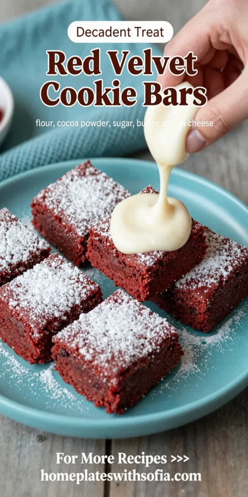 Red Velvet Cookie Bars