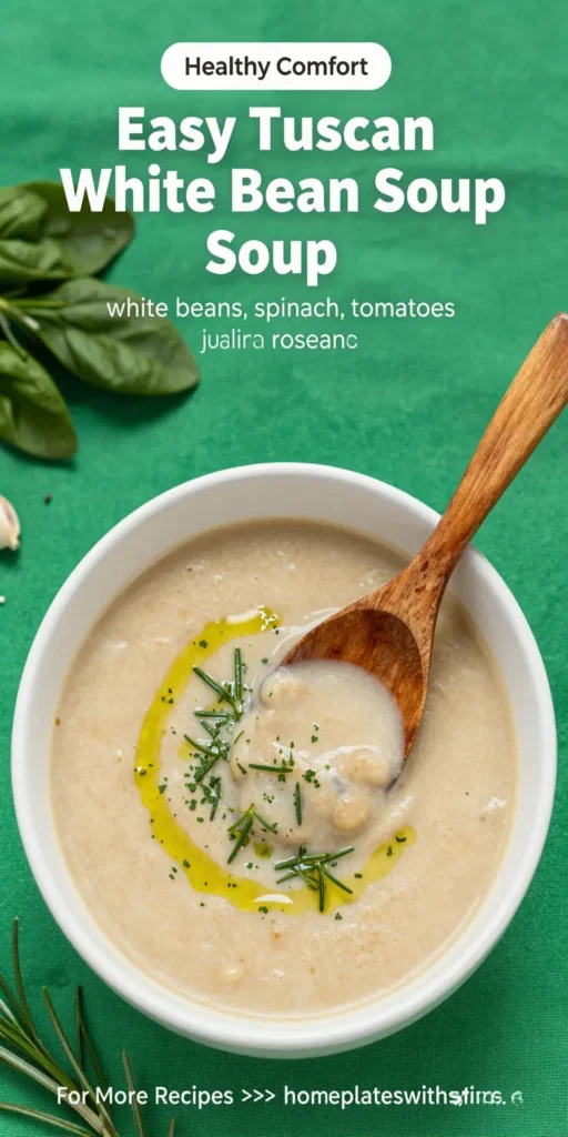 Easy Tuscan White Bean Soup