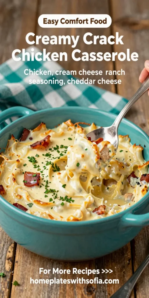Creamy Crack Chicken Casserole