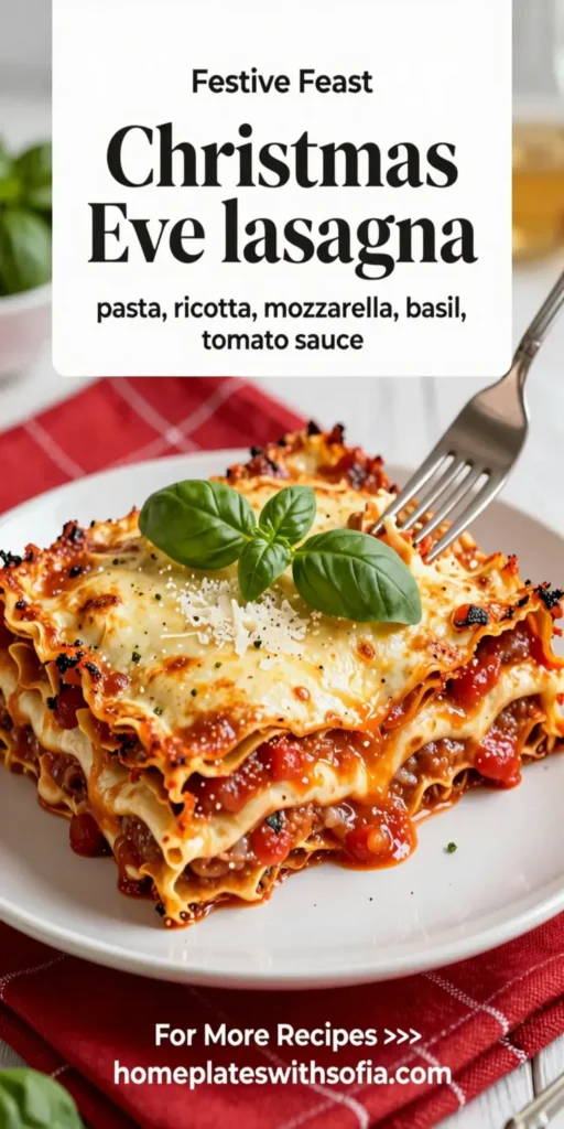 Christmas Eve Lasagna
