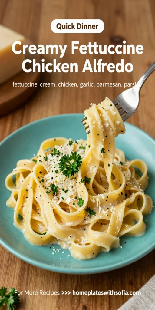 Creamy Fettuccine Chicken Alfredo
