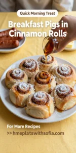 Breakfast Pigs in Cinnamon Rolls