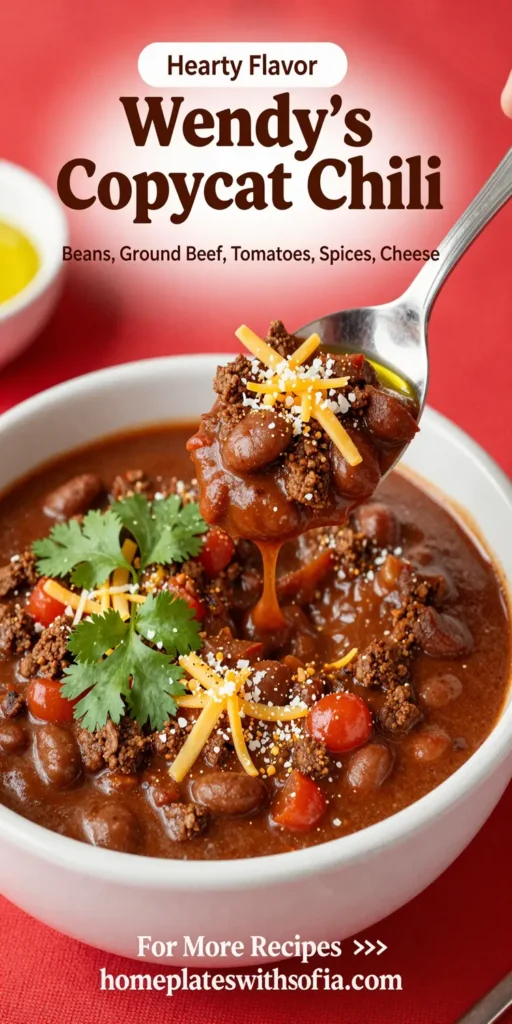 Wendy's Copycat Chili