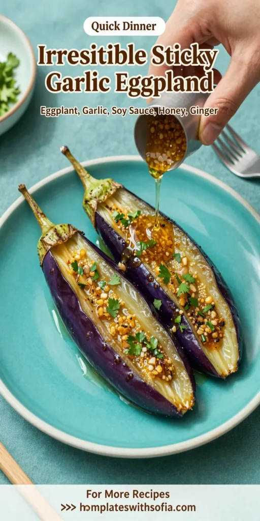 Irresistible Sticky Garlic Eggplant