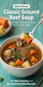 Classic Ground Beef Soup