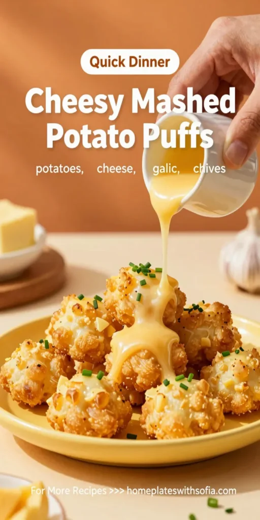 Cheesy Mashed Potato Puffs
