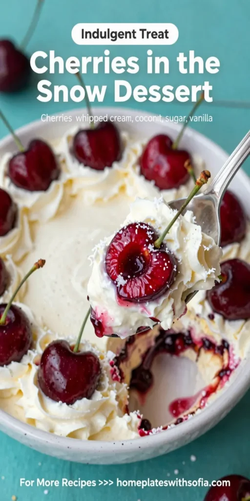 Cherries in the Snow Dessert