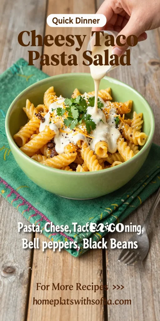 Cheesy Taco Pasta Salad