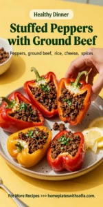 Stuffed Peppers With Ground Beef