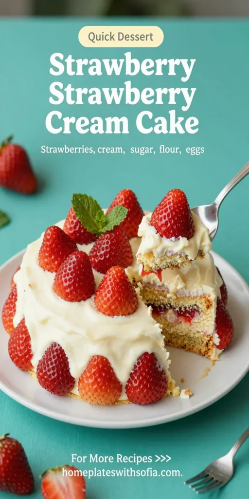 Strawberry Cream Cake