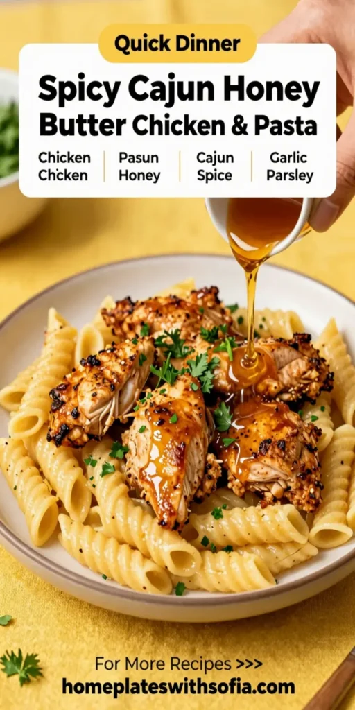 Spicy Cajun Honey Butter Chicken & Pasta