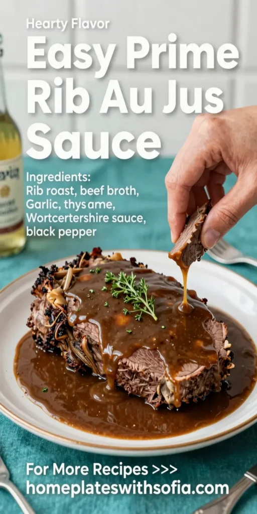 Easy Prime Rib Au Jus Sauce