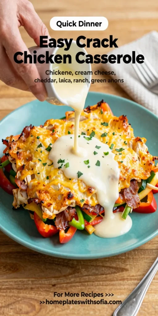 Easy Crack Chicken Casserole