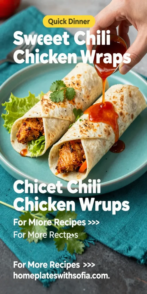 Sweet Chili Chicken Wraps