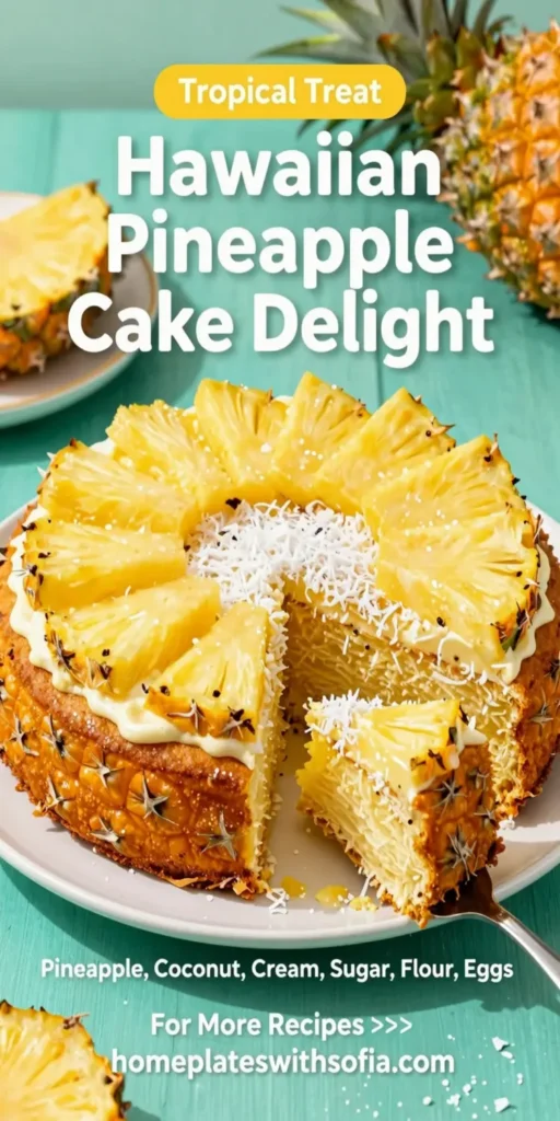 Hawaiian Pineapple Cake Delight