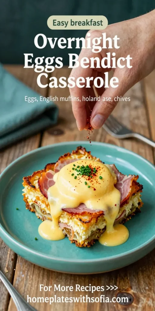 Overnight Eggs Benedict Casserole