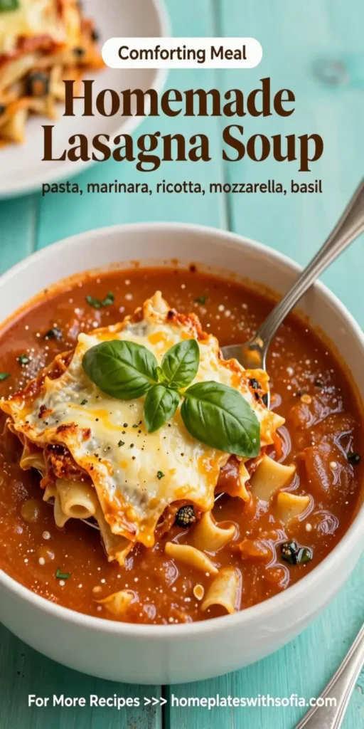 Homemade Lasagna Soup
