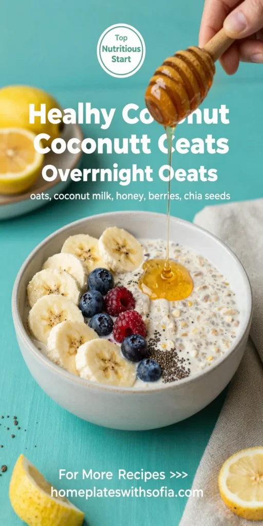 Healthy Coconut Cream Overnight Oats