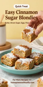 Easy Cinnamon Sugar Blondies