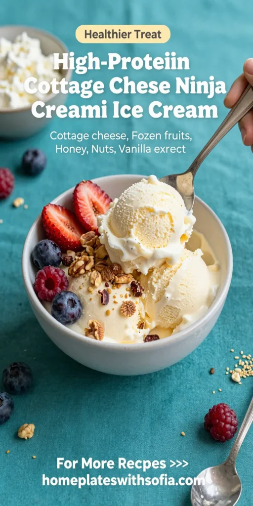 High-Protein Cottage Cheese Ninja Creami Ice Cream