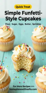 Simple Funfetti-Style Cupcakes