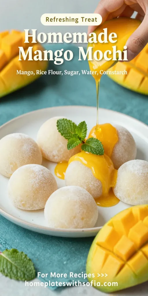 Homemade Mango Mochi