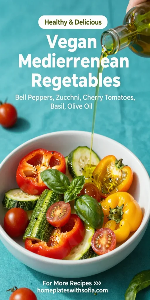 Vegan Mediterranean Roasted Vegetables Bowl