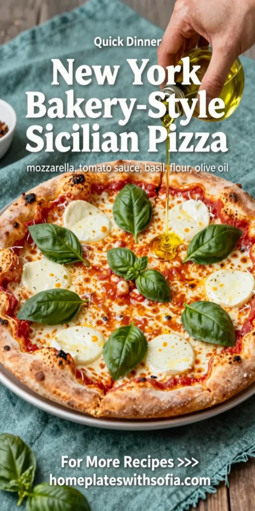 New York Bakery-Style Sicilian Pizza