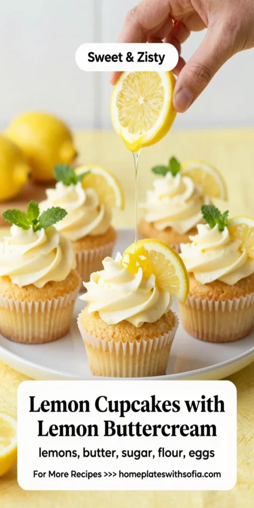 Lemon Cupcakes with Lemon Buttercream