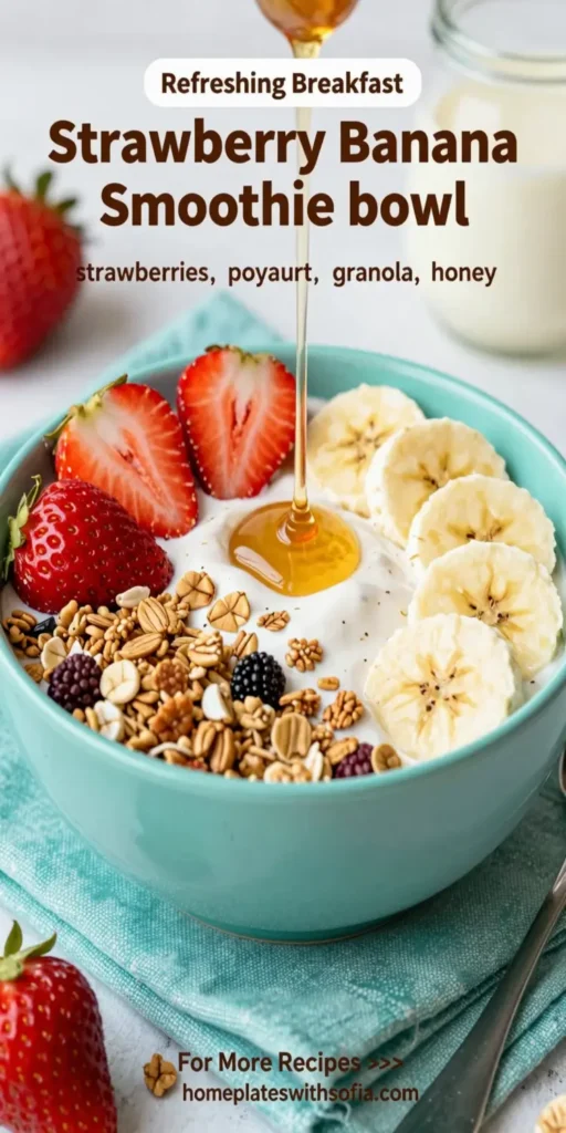 Strawberry Banana Smoothie Bowl