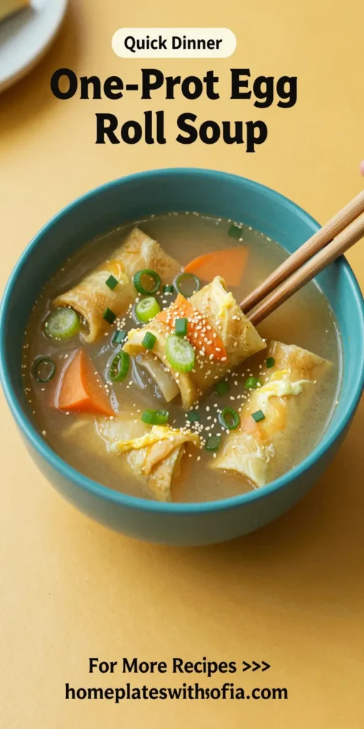 One-Pot Egg Roll Soup