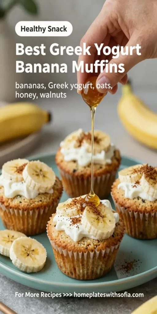 Best Greek Yogurt Banana Muffins