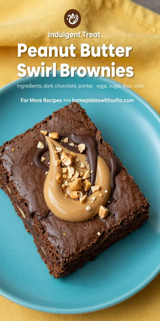 Peanut Butter Swirl Brownies