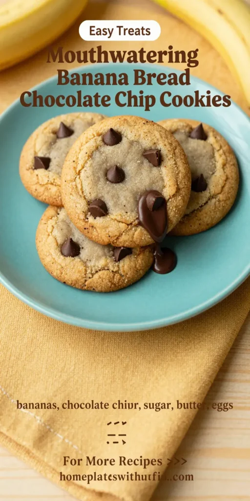 Mouthwatering Banana Bread Chocolate Chip Cookies