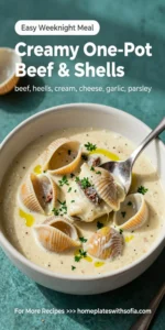 Creamy One-Pot Beef & Shells