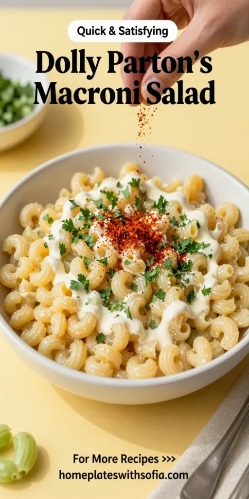 Dolly Parton’s Macaroni Salad