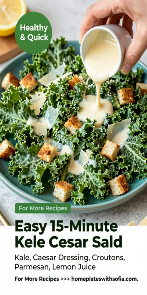 Easy 15-Minute Kale Caesar Salad