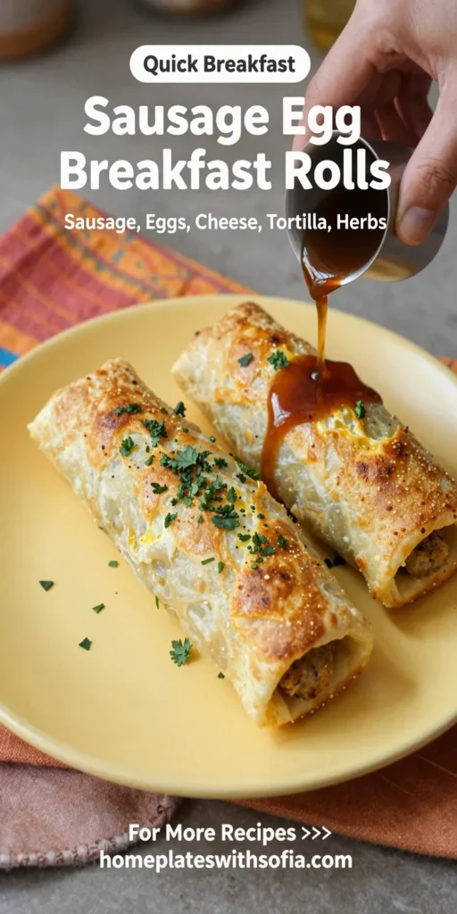 Sausage Egg Breakfast Rolls