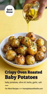 Crispy Oven Roasted Baby Potatoes