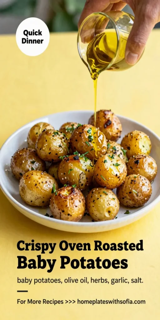 Crispy Oven Roasted Baby Potatoes