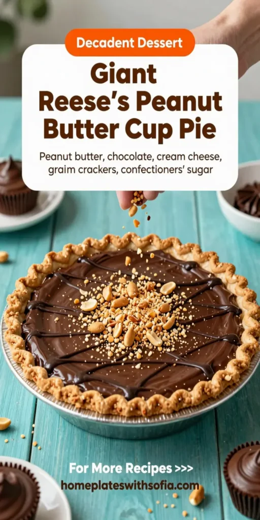 Giant Reese’s Peanut Butter Cup Pie