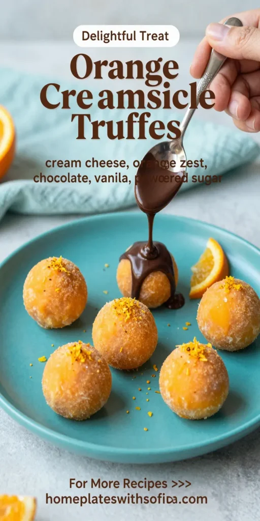 Orange Creamsicle Truffles