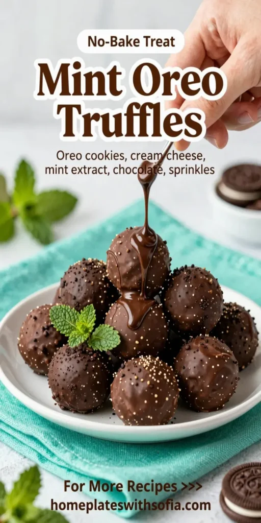 Mint Oreo Truffles
