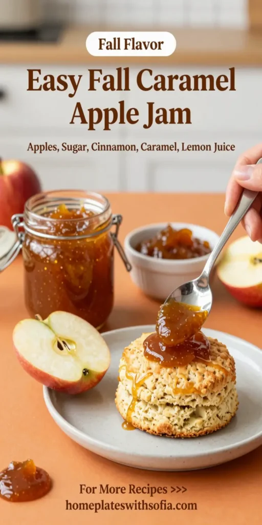 Easy Fall Caramel Apple Jam