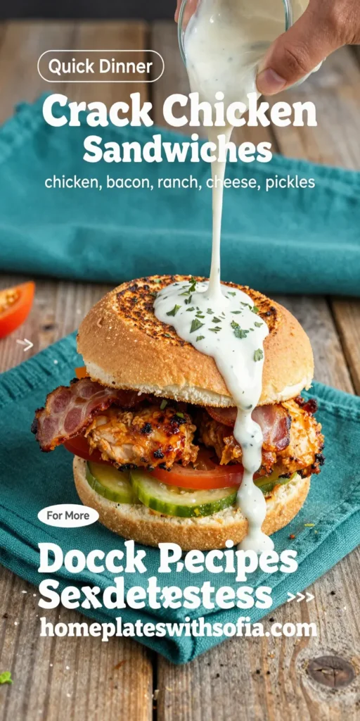 Crack Chicken Sandwiches