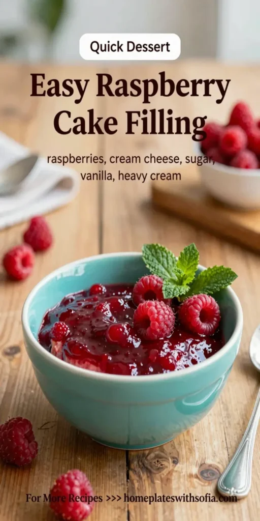 Easy Raspberry Cake Filling