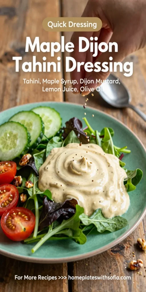 Maple Dijon Tahini Dressing