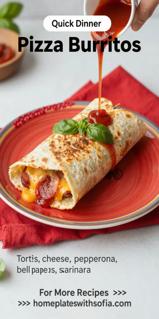 Pizza Burritos (Oven Baked or Air Fried)