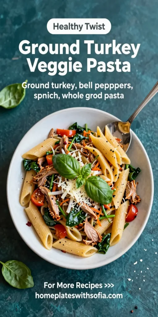 Ground Turkey Veggie Pasta